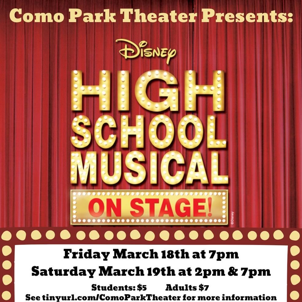  Como Park Theater Presents: High School Musical